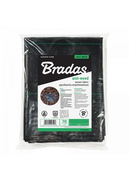 Агроткань от сорняков, РР, УФ, 70г, 0,6 х 10м, AT7006010 Bradas (386995282)