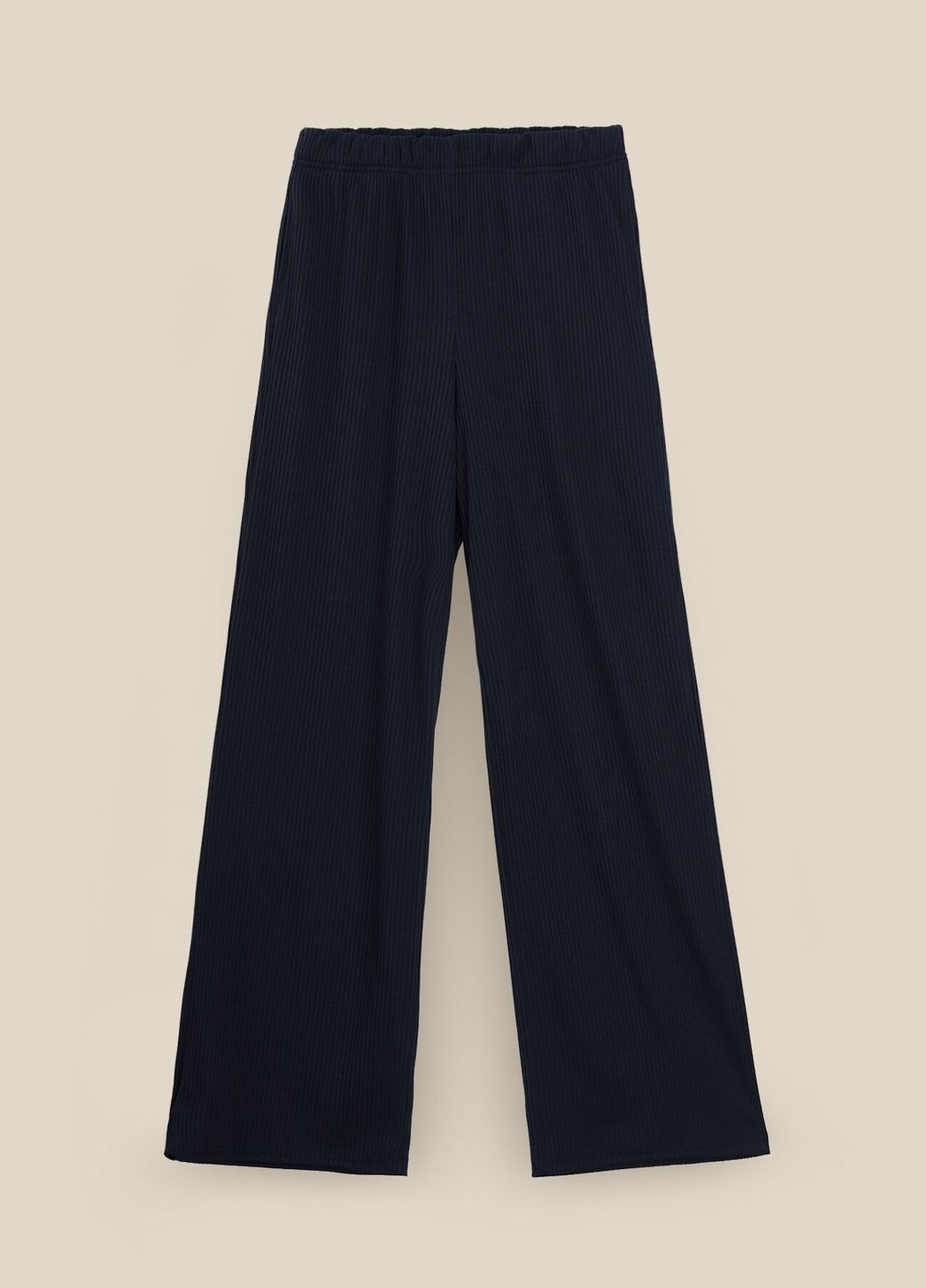 Брюки палаццо однотонные женские K-WBC02309 Темно-синий shop (2000991038394) LAWA Палаццо (368831008)