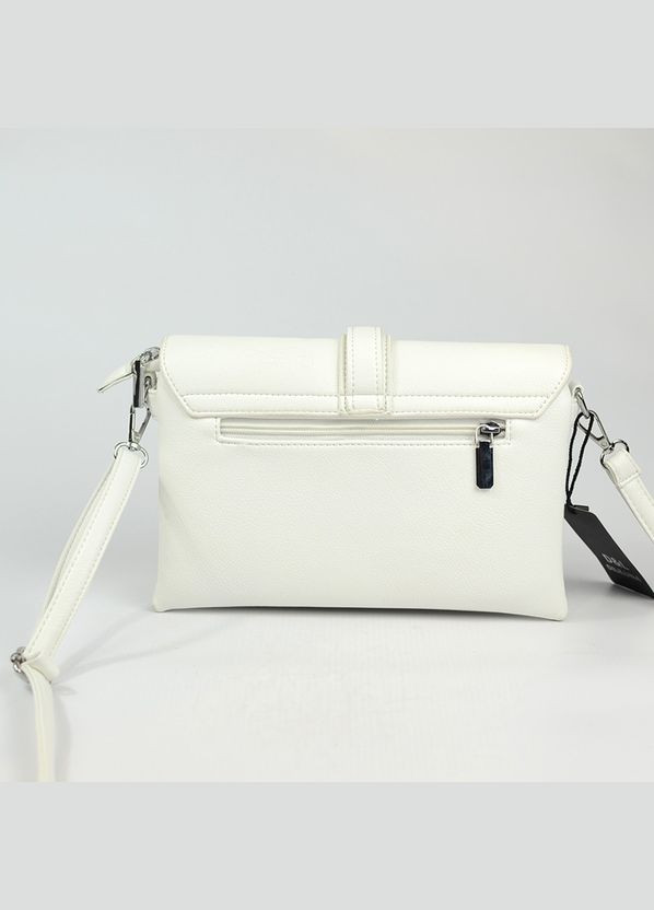 Белая женская маленькая классическая сумка клатч кросс боди через плечо на пять отделений No Brand (290187037)
