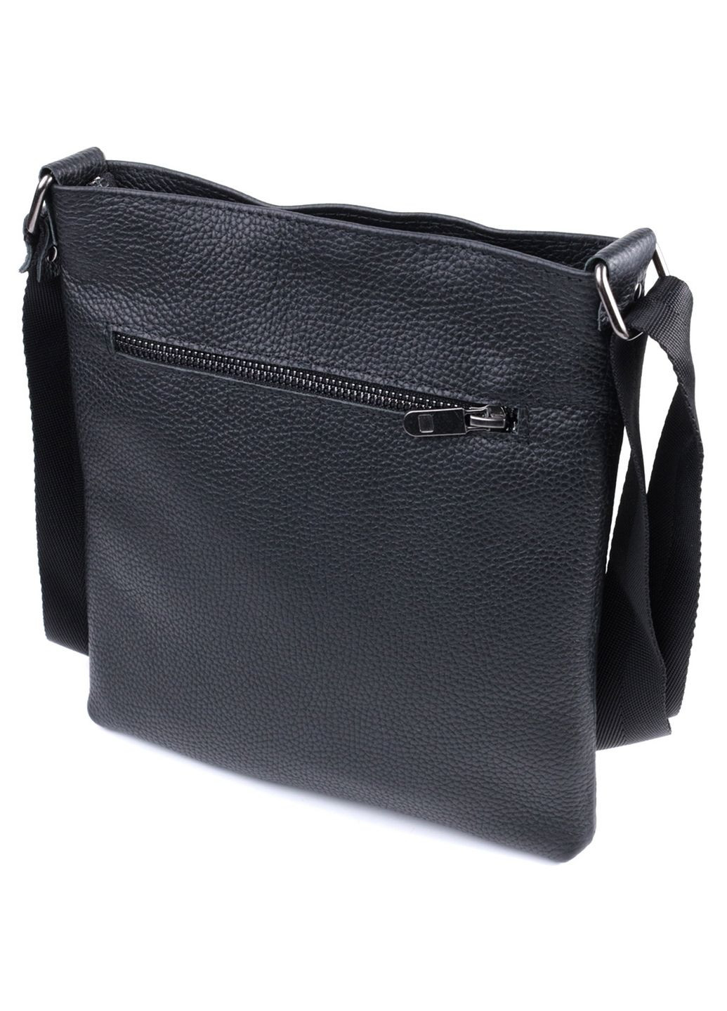 Тонкая сумка для мужчин через плечо из натуральной кожи 23х24х1,5 см Shvigel (315870875)