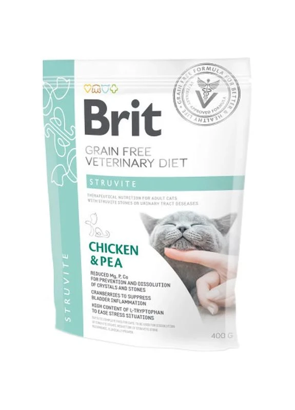 Сухий корм для кішок Cat Struvite 400 г (8595602528288) Brit VetDiets (397519686)