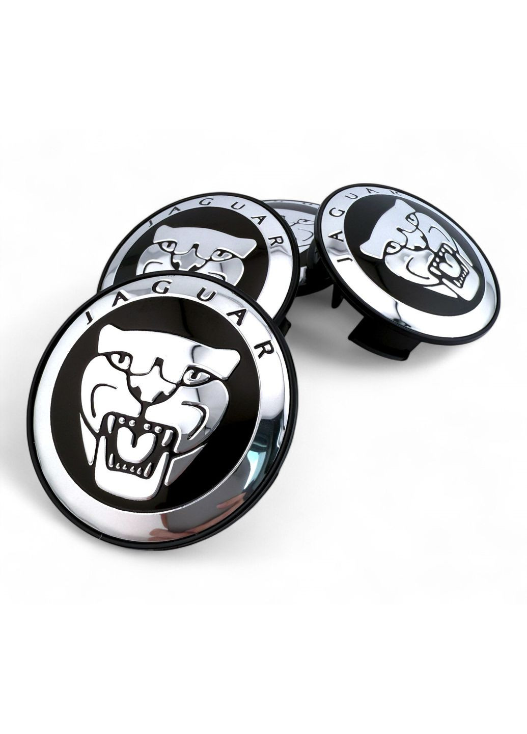Колпачки в диски Ягуар для дисков 59/50 мм. Черные (4 шт.) Jaguar (354698534)