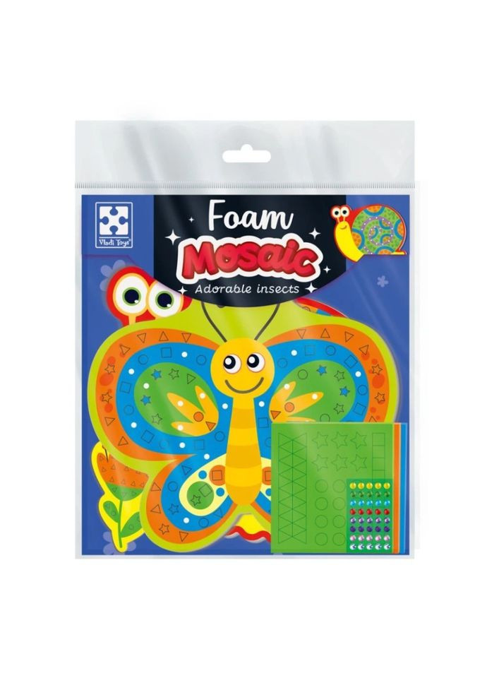 Набор для творчества "Волшебные букашки" VT4511-23 с мягкой мозаикой и стразами Vladi toys (315022918)