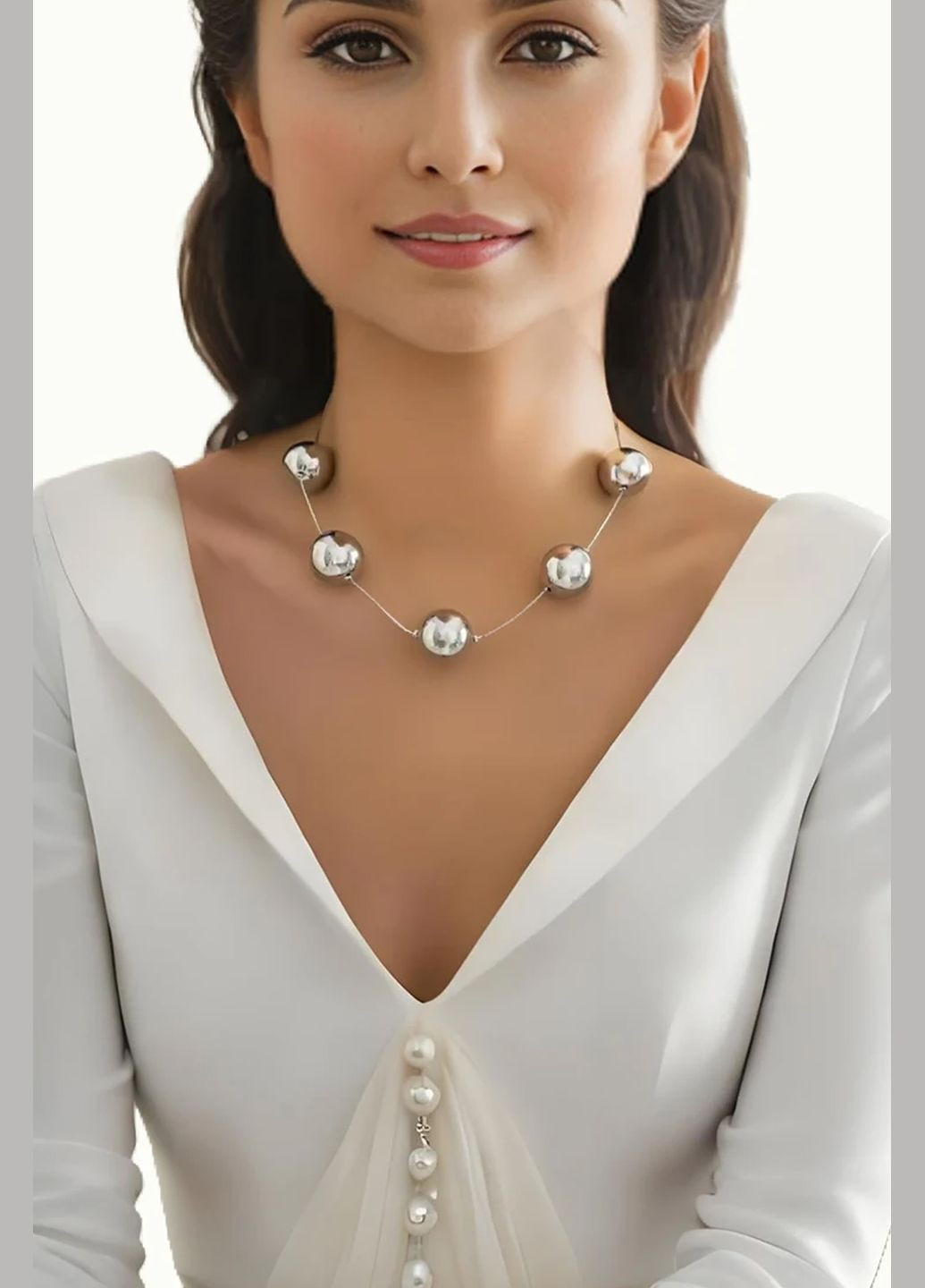 Цепочка "Stylishly", серебристая Анна Ясеницька (336213093)