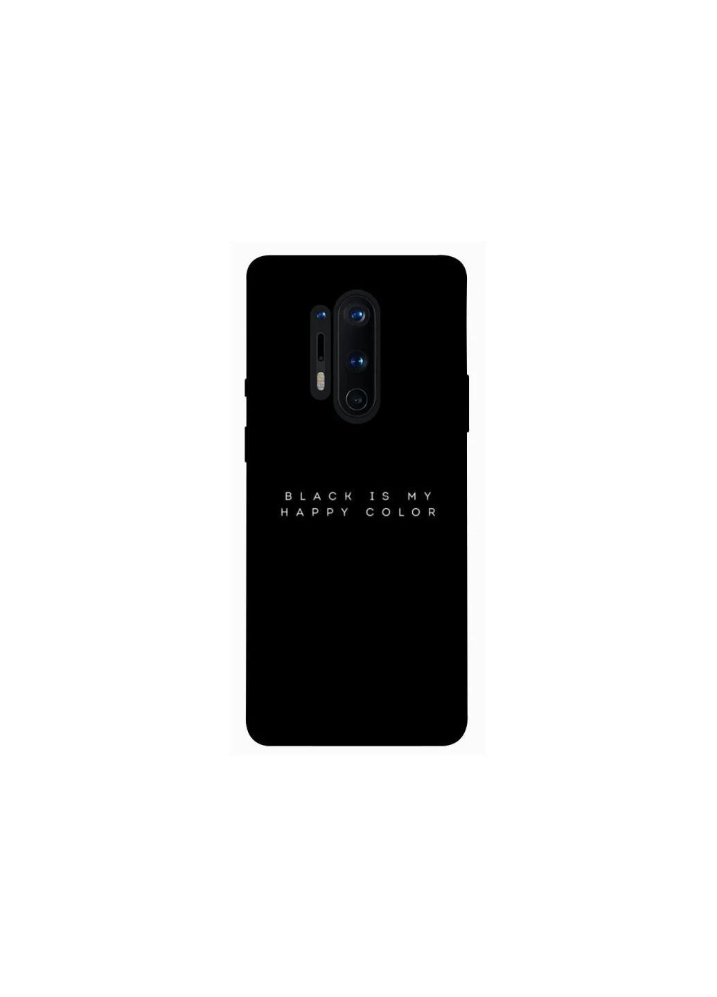 Чохол на OnePlus 8 Pro Black color Frontalka (363899451)