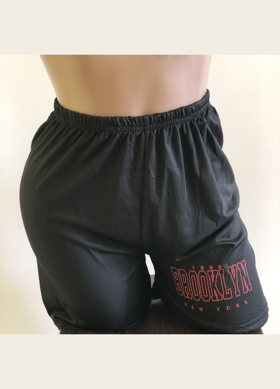 Чорна всесезон жіноча піжама комплект футболка велосипедки l зелений (2-260) New Style