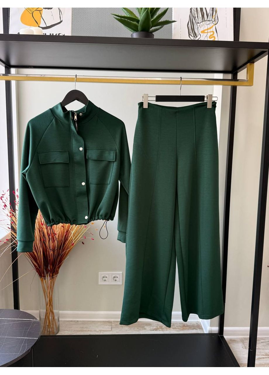 Костюм Зара віскоза скоба,бомбер та штани Україна (362189209)