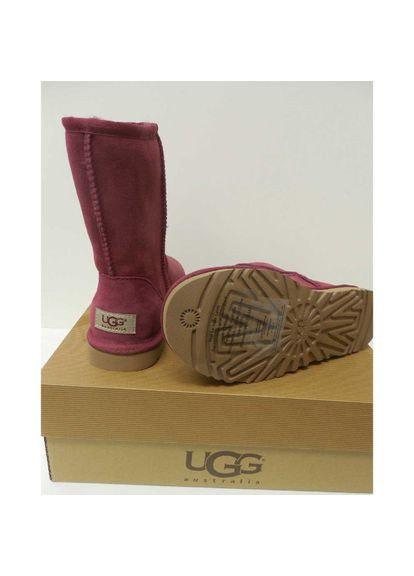 Красные угги australia classic short sangria boots 5825 (размер 38) UGG