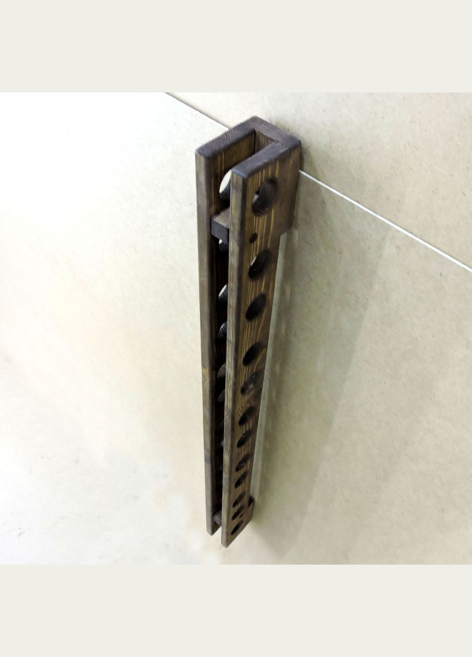 Настінна винна полиця з дерева Етідзен рустикал (ПНК-007334) No Brand (327424118)