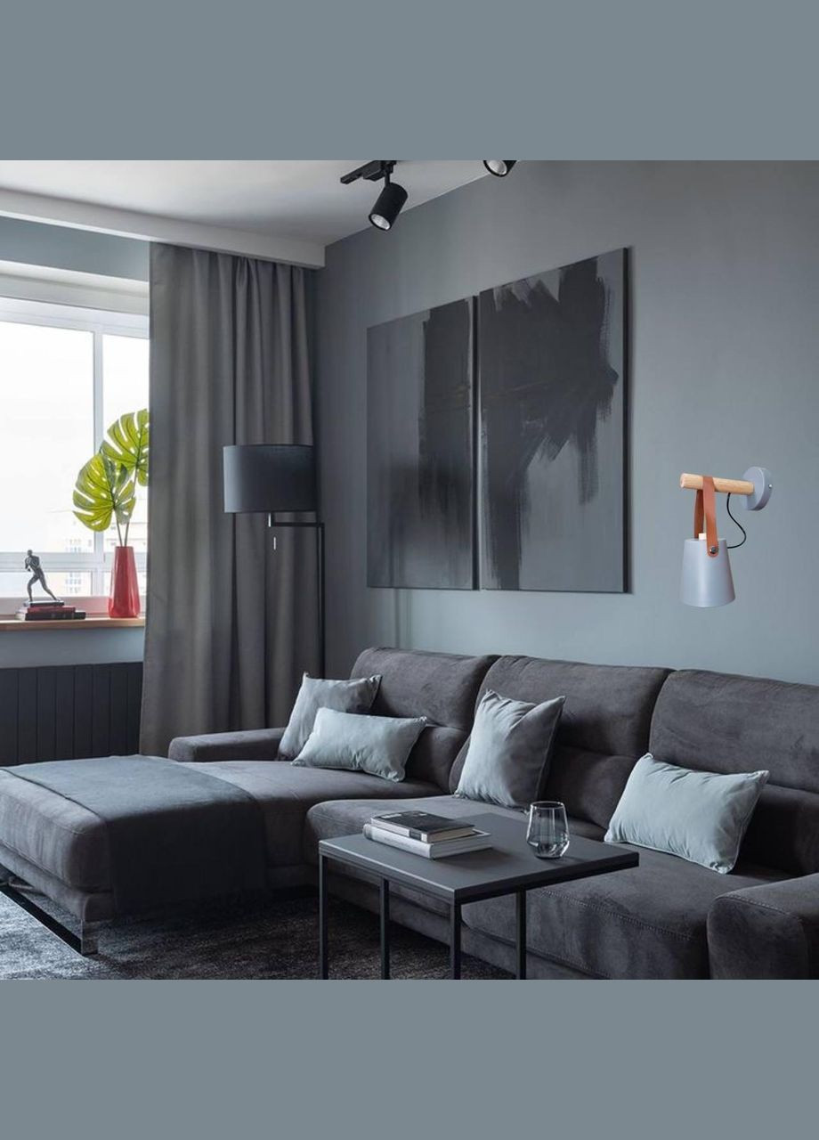 Настінний світильник модерн (52-V27040-1 GRAY) No Brand (370071628)