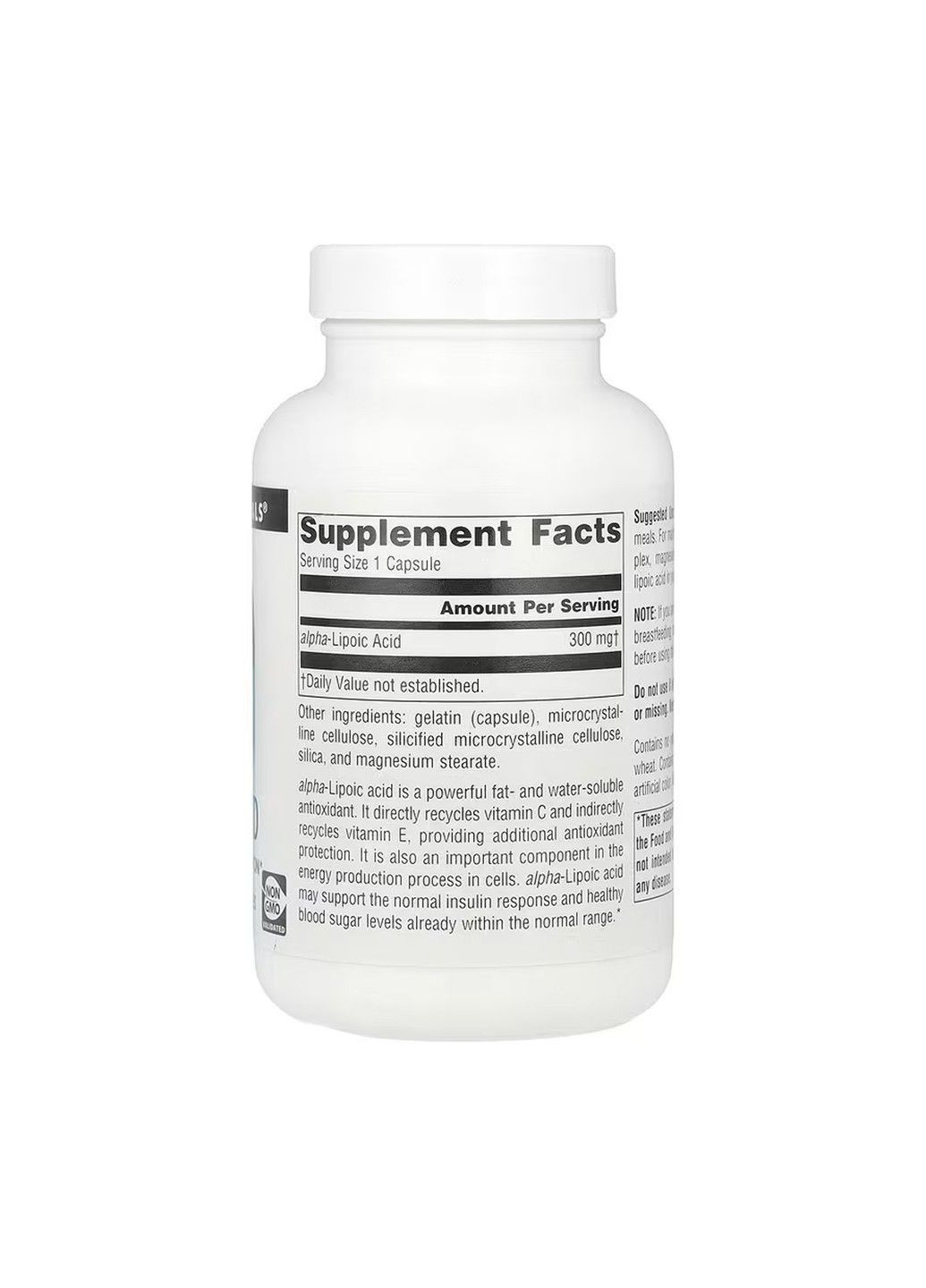 , Альфа-липоевая кислота, 300 мг, 120 капсул Source Naturals (364314366)
