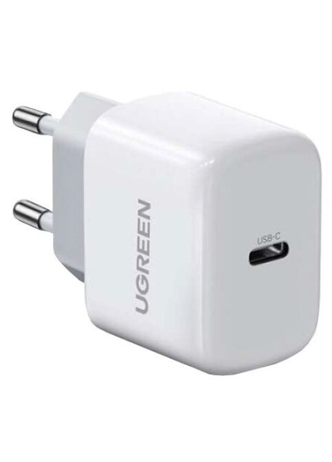 Зарядний пристрій CD241 USB Type-C 20W Mini PD PD3.0 Fast Charger 3A Білий Ugreen (297330924)