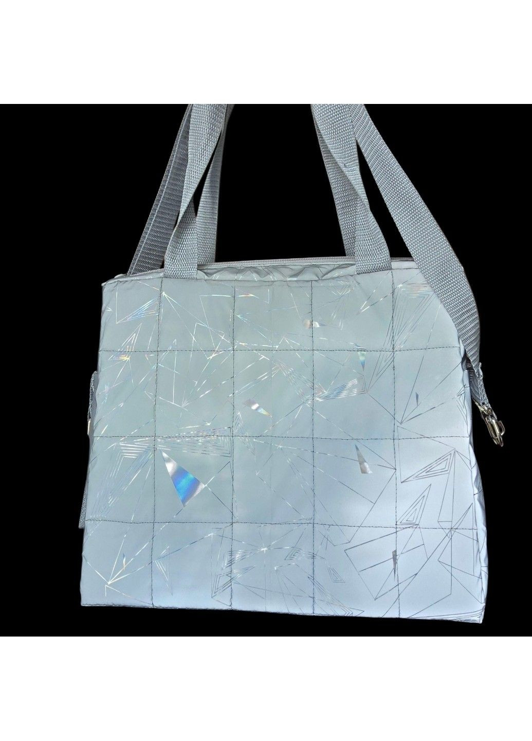 Сумка-трапеція “Абстракція” – стильна жіноча сумка зі світловідбиваючої тканини Svitashka (360966045)