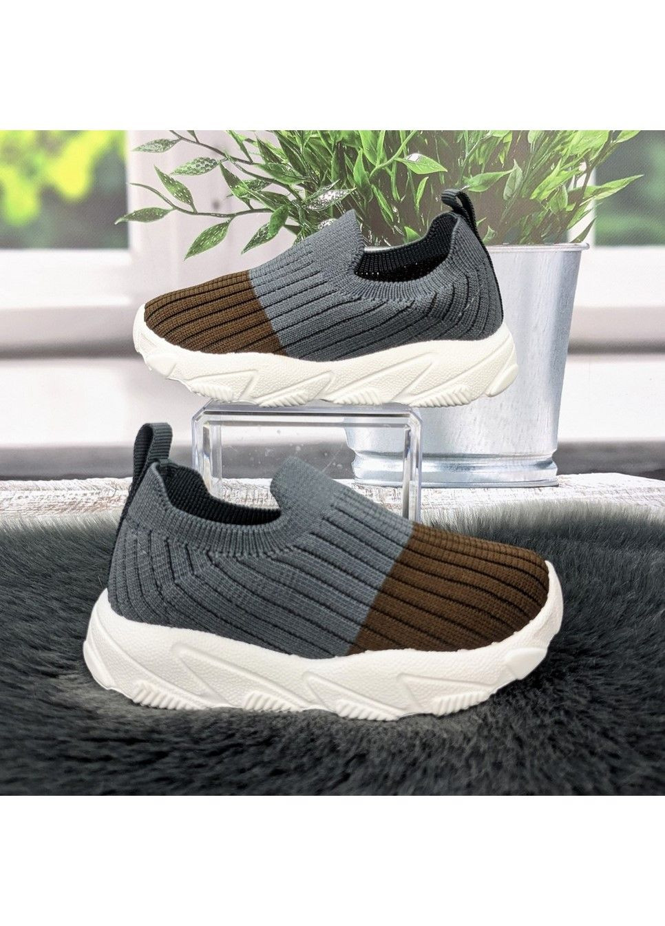 Темно-серые мокасины для мальчика Fashion