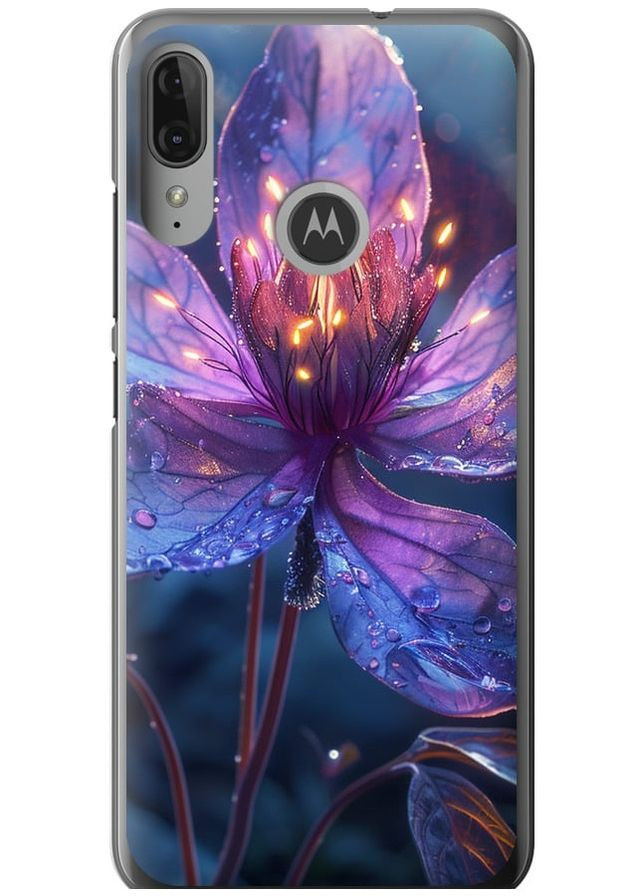 Силіконовий чохол 'Магічна квітка' для Endorphone Motorola Moto E6 Plus (316049016)