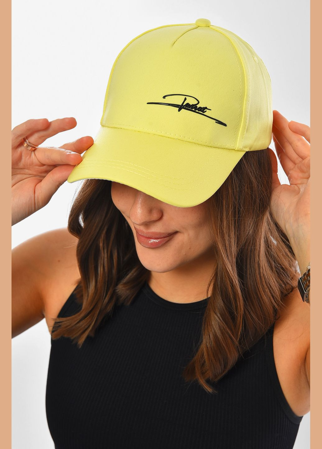 Кепка жіноча жовтого кольору Let's Shop (329405043)