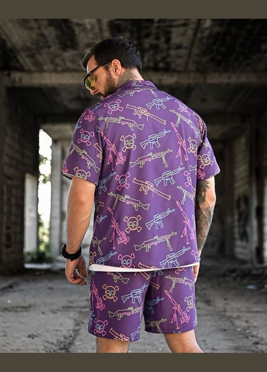 Тактичный мужской костюм Oblivion фиолетовый No Brand