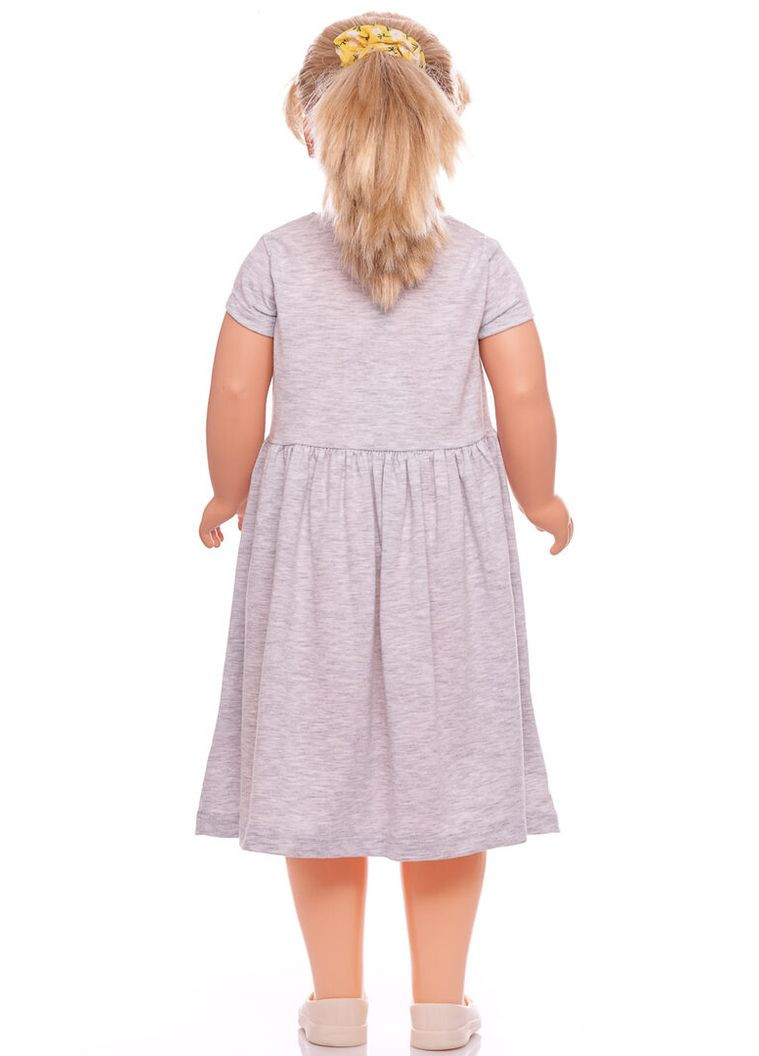Серое платье с коротким рукавом трикотажное с вишенкой серый 92 см (39444) BABYKROHA (323470002)