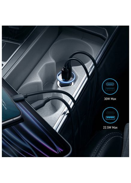 Автомобільний зарядний пристрій PowerDrive 323 Black (A2735G11) Anker (322907085)