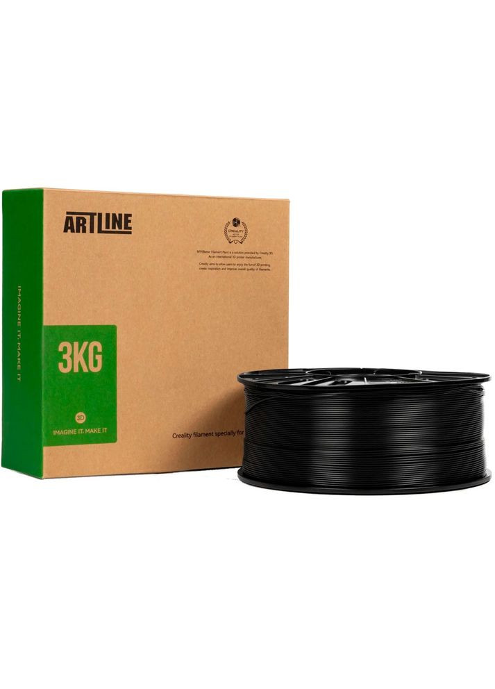 Пластик для 3D принтера PETG 3 кг 1.75мм Black (3399010140) Creality (323113367)
