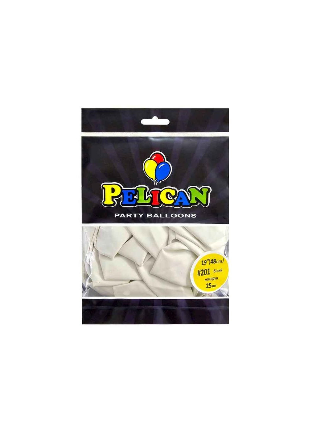 Кульки 19' (48 см) (25шт/уп) #201 PELICAN макарун (354340906)
