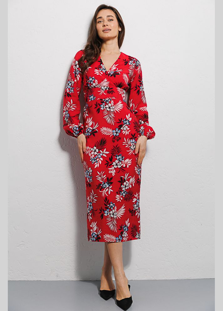 Червона сукня міді Arjen