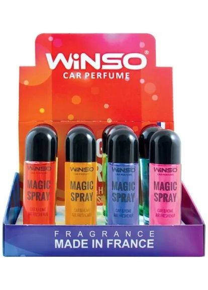 Ароматизатор повітря в спреї MAGIC Spray MIX 1, 30 мл (12 шт./ящ.) Winso (360875804)