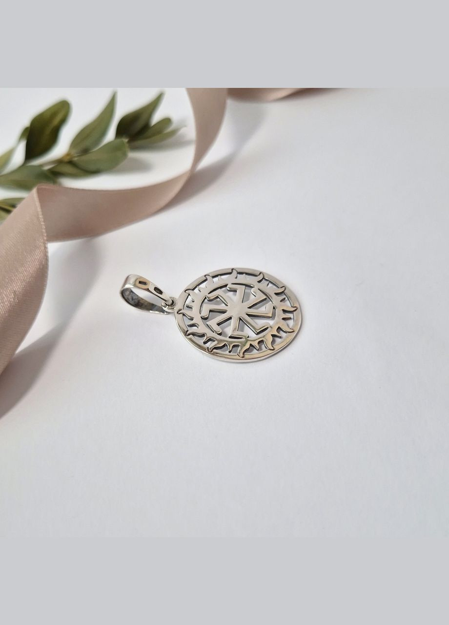 Срібна підвіска кулон оберіг амулет Ладинець Лади Богородиці срібло 925 проби чорнене 93422 4.60г No Brand (337525530)