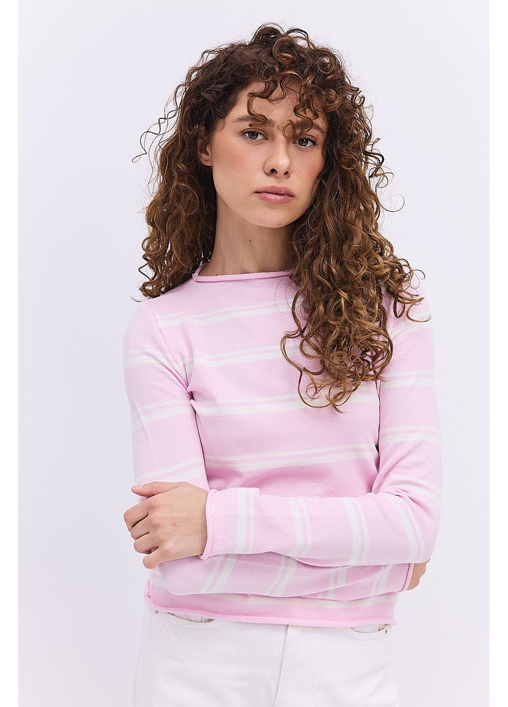 В`язана жіноча кофта в смужку Arjen (365564649)