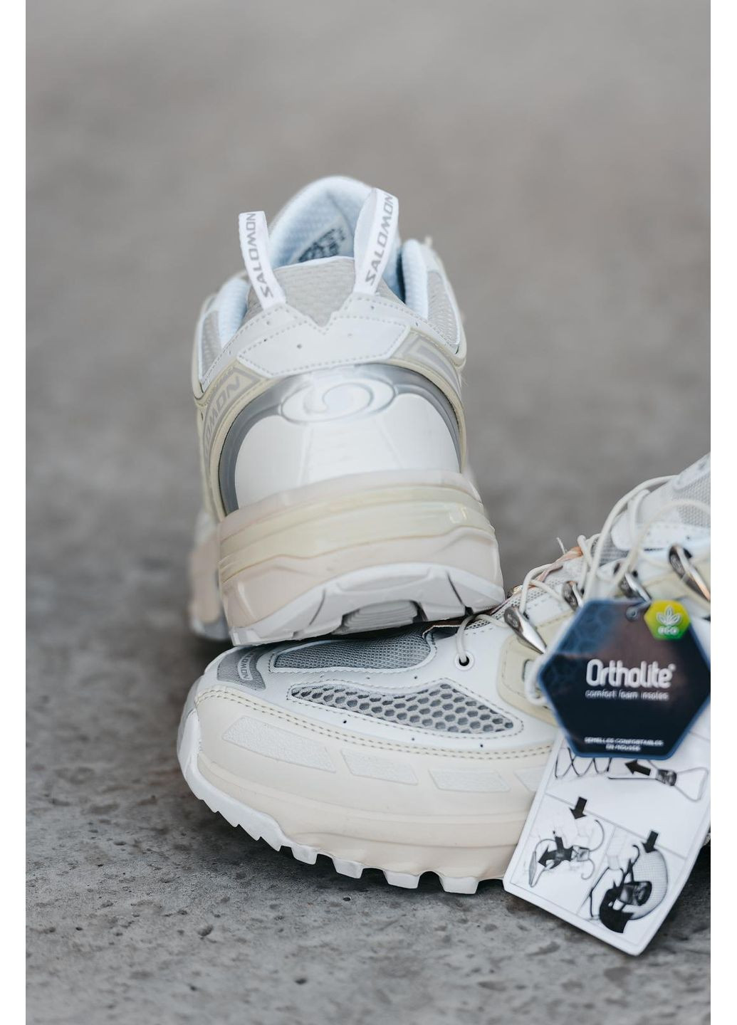 Білі Осінні кросівки чоловічі salomon acs pro white саломон No Brand