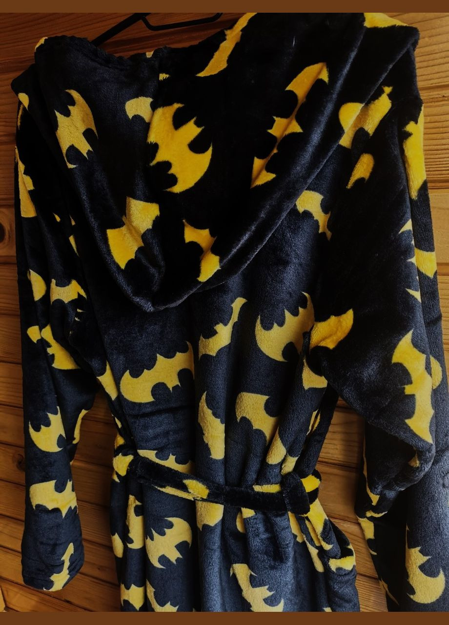 Халат дитячий для хлопчика з капюшоном на запах Бетмен No Brand (314933703)