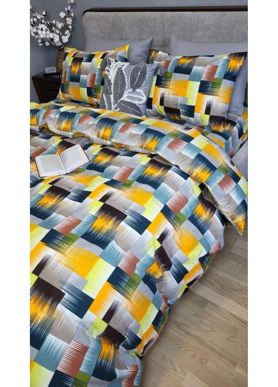 Постельное белье с резинкой Фаворит, фланель(байка) Евро размер, наволочки 50/70 No Brand (364219964)