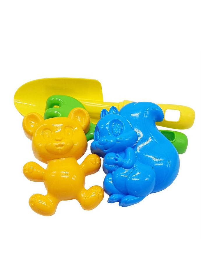 Набір для пісочниці "Ромашка №4" 1128 лопатка, граблі, пасочки No Brand (356676043)