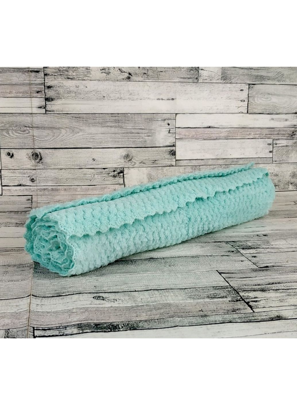 Полотенце из микрофибры для рук и лица Соты 35*75см Светло-зеленое No Brand однотонный светло-зеленый