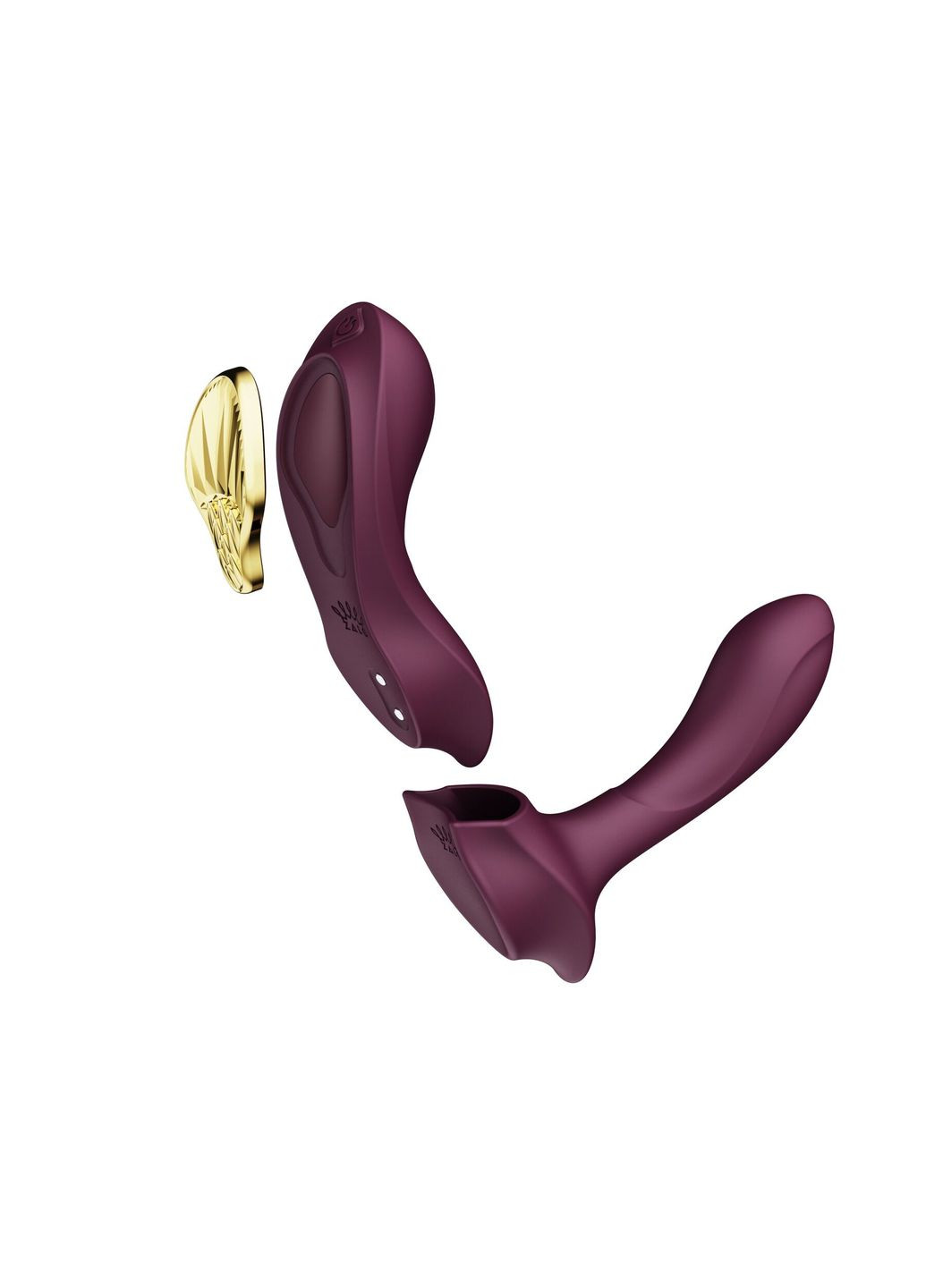 Смартвібратор у трусики AYA Velvet Purple, насадка та пульт ДК Zalo (296627116)