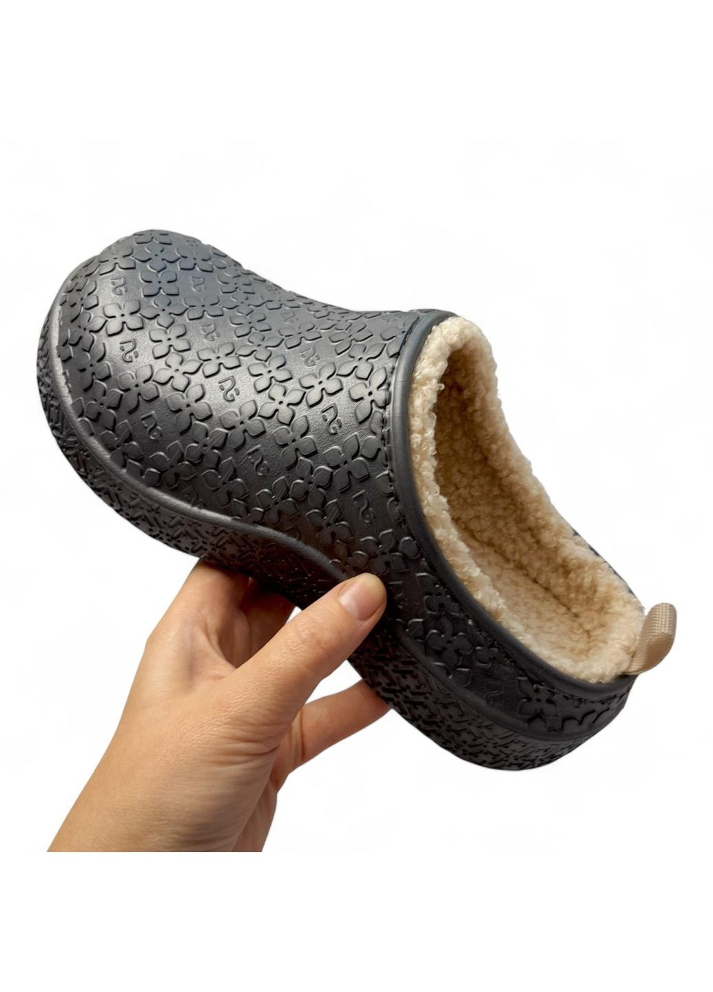 Серебряные женские утепленные сабо м4103 бежевые размер 37 (23.5 см) Dago