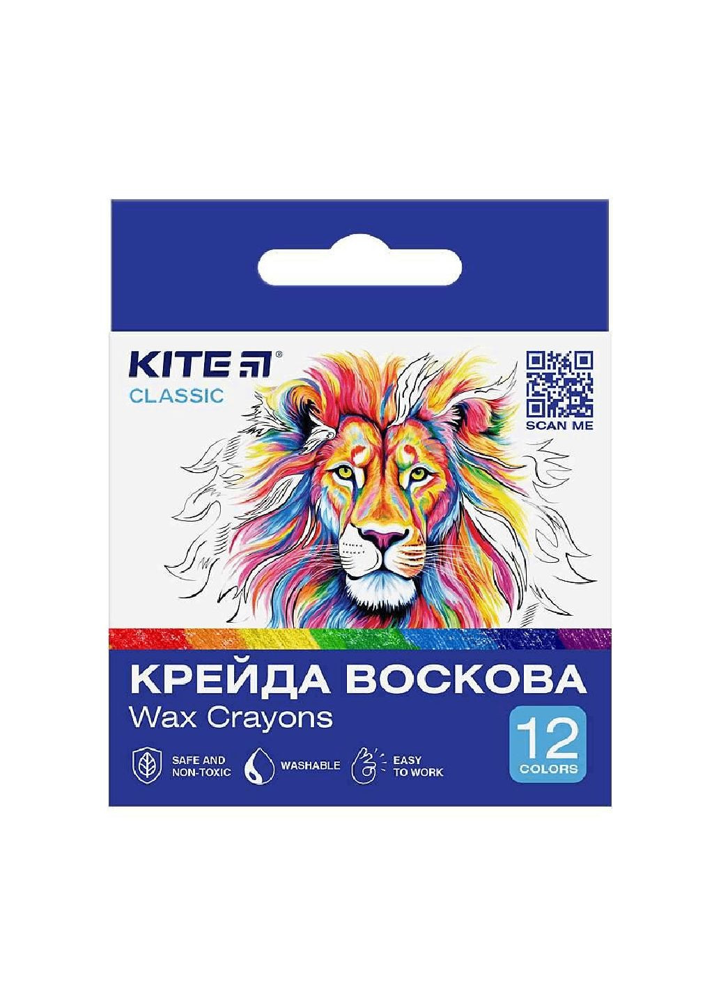 Крейда воскова 12 кольорів Classic 4063276186171 K-070 67631 Kite (300148903)
