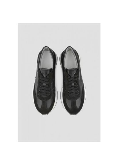 Черные всесезонные классические базовые кожаные кроссовки украина р. (vm-om-16ch) Vm-Villomi