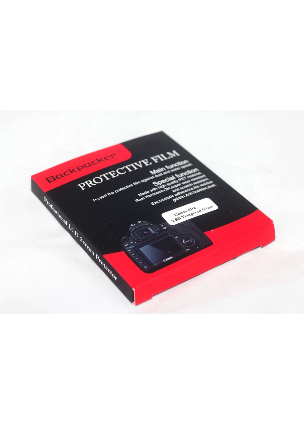 Защита основного и вспомогательного LCD экрана Backpacker для 6D Mark II - закаленное стекло Canon (372799822)