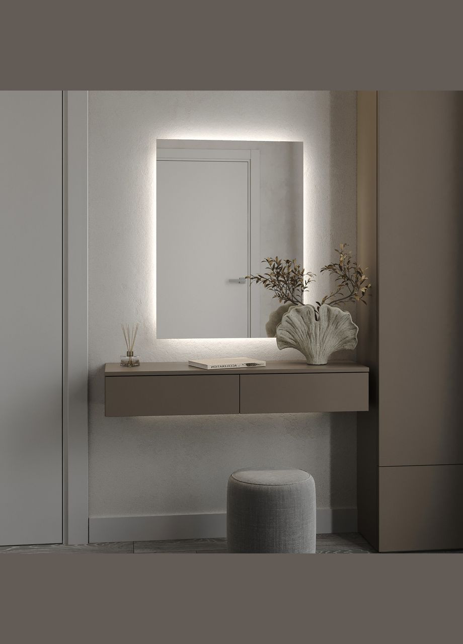 Зеркало с подсветкой в ванную, спальню или гостиную Сан-Паулу 700×700 MORELI (335424624)