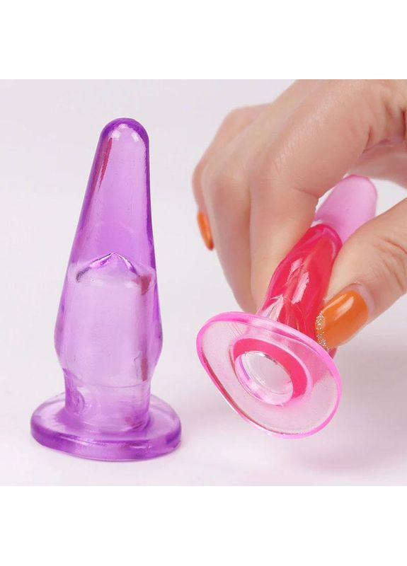 Анальная пробка силикон малинка полая под палец или вибропулю China (317747284)