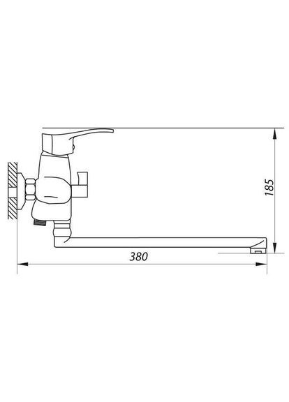 Змішувач для ванни JXD-6 Zerix (361150727)