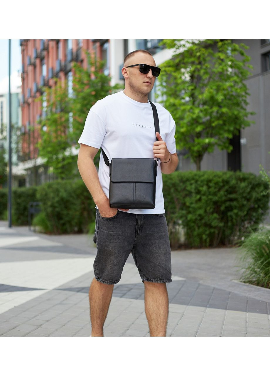 Чоловічий класичний месенджер через плече шкіряний 2862 Tiding Bag (372792989)