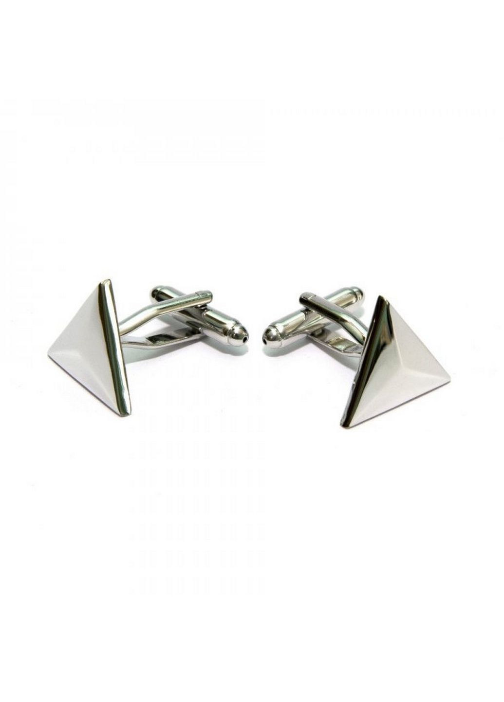 Триугольные серебристые запонки Handmade (282595702)