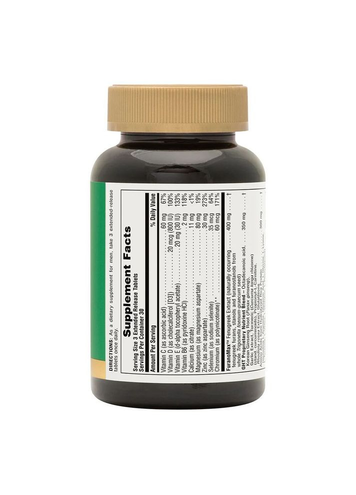 Стимулятор тестостерона Ultra GHT Male, 90 таблеток Natures Plus (341738088)