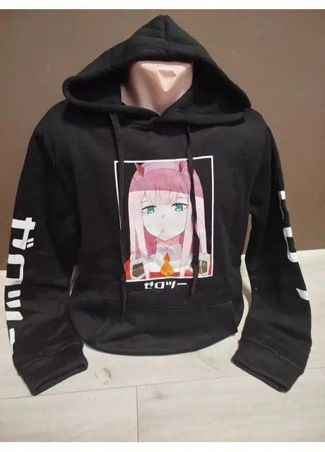 Утепленный батник пайта толстовка для мальчика подростка с начесом Аниме Милый во Франциске Зеро Ту на 13-18 лет No Brand (366570990)