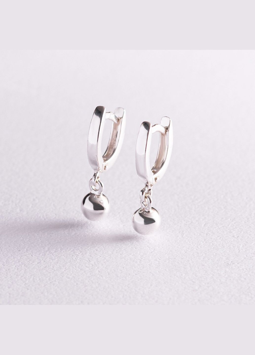 Серебряные серьги Шарики 123120 Oniks (266133270)