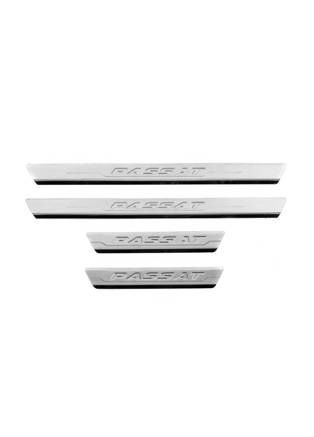 Накладки на дверные пороги V3 (4 шт, нерж) для Volkswagen Passat B6 2006-2012 гг CARMOS (391749504)