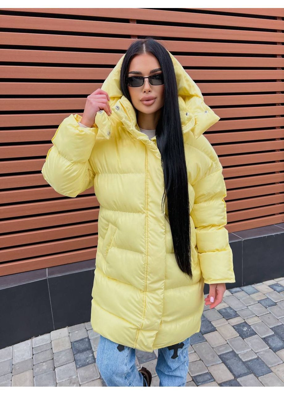 Жовтий демісезонний Пуховик Style Point