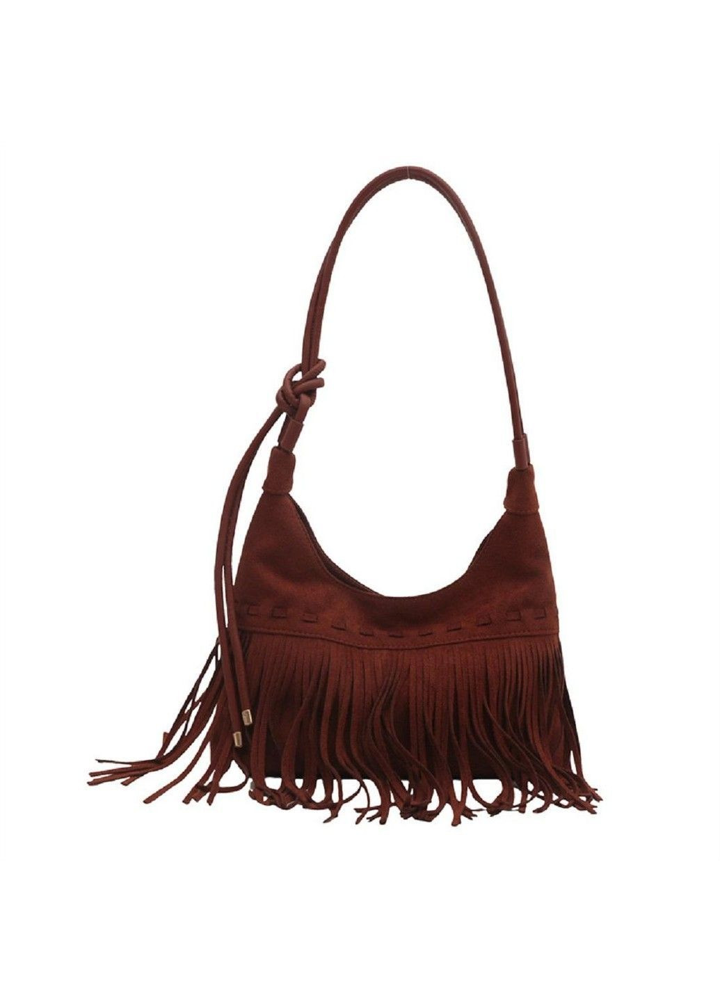 Містка замшева сумка з бахромою P2-9352C Lilly (369892848)